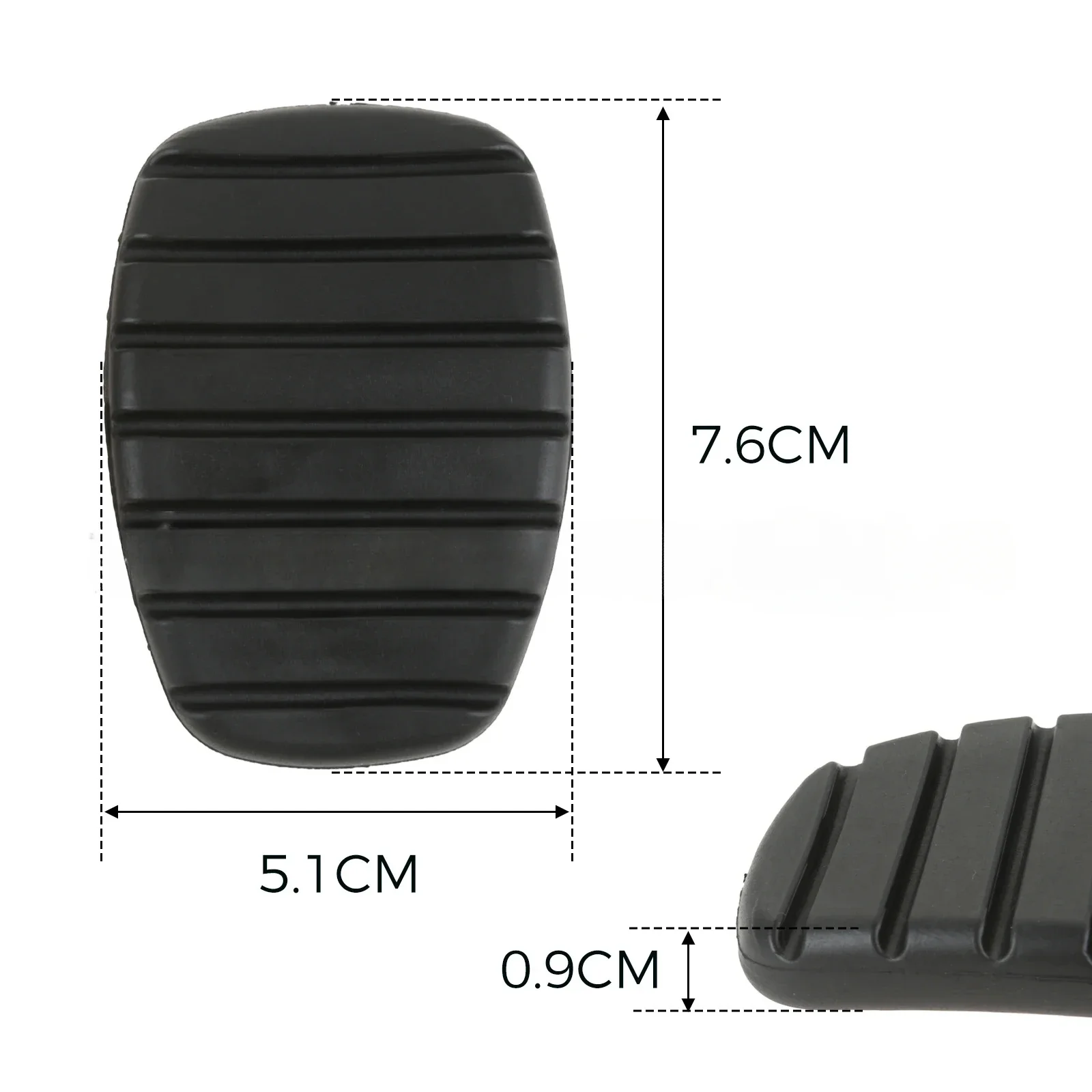 2Pcs Car Clutch Brake Rubber Pedal Pad Cover for Renault Modus Trafic Twingo Kangoo Clio Megane