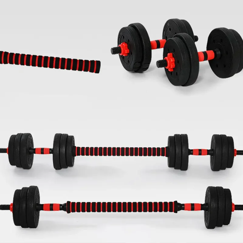 1 PC dumbbell rod universal injection molded dumbbell rod rubber coated rod Adjustable dumbbells set Gym set women Leg weights