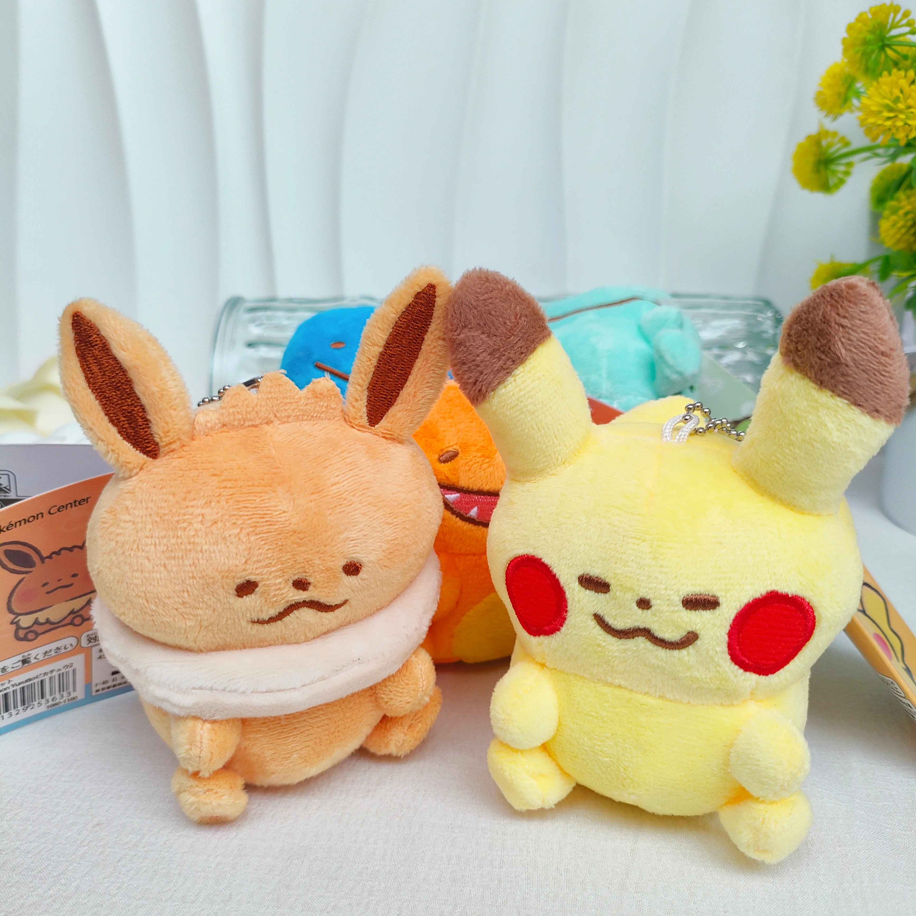 Soft Fluffy Mini Plush Doll Keychain Pokémon Peluche Bag Charm Backpack Hanging Ornament Cute Collectible Daily Accessory