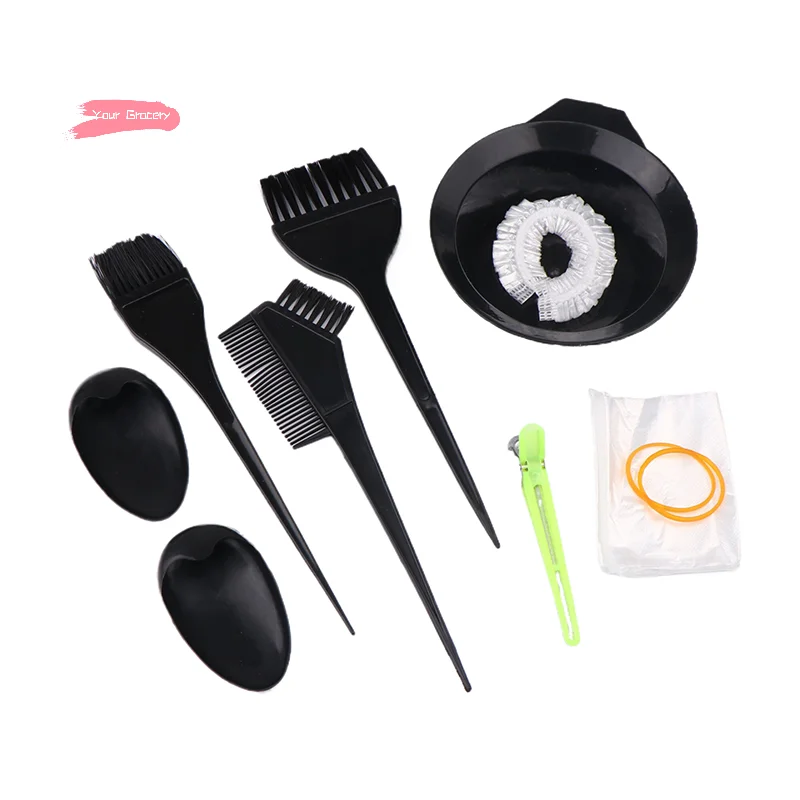 

3/4/5/6Pcs Professional Hair Coloring Kit Set for Barber Salons And Home Use with Hairdressing Tools for Accurate Color Matching