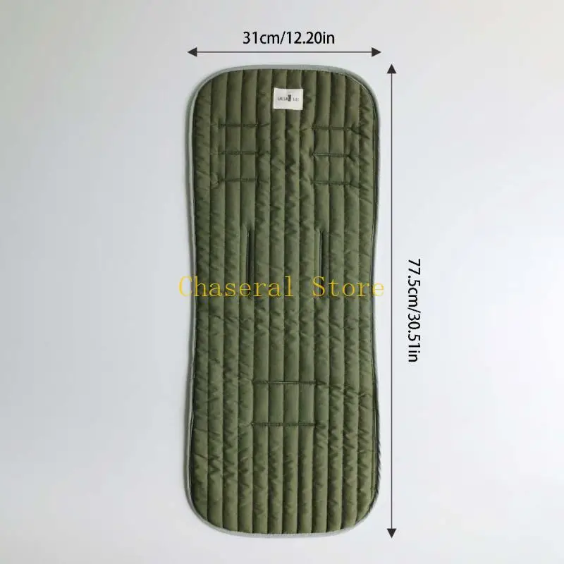 E7CE Organic Cotton Pram Insert Pram Pad for Newborns Providing Gentle Support & Moisture Wicking