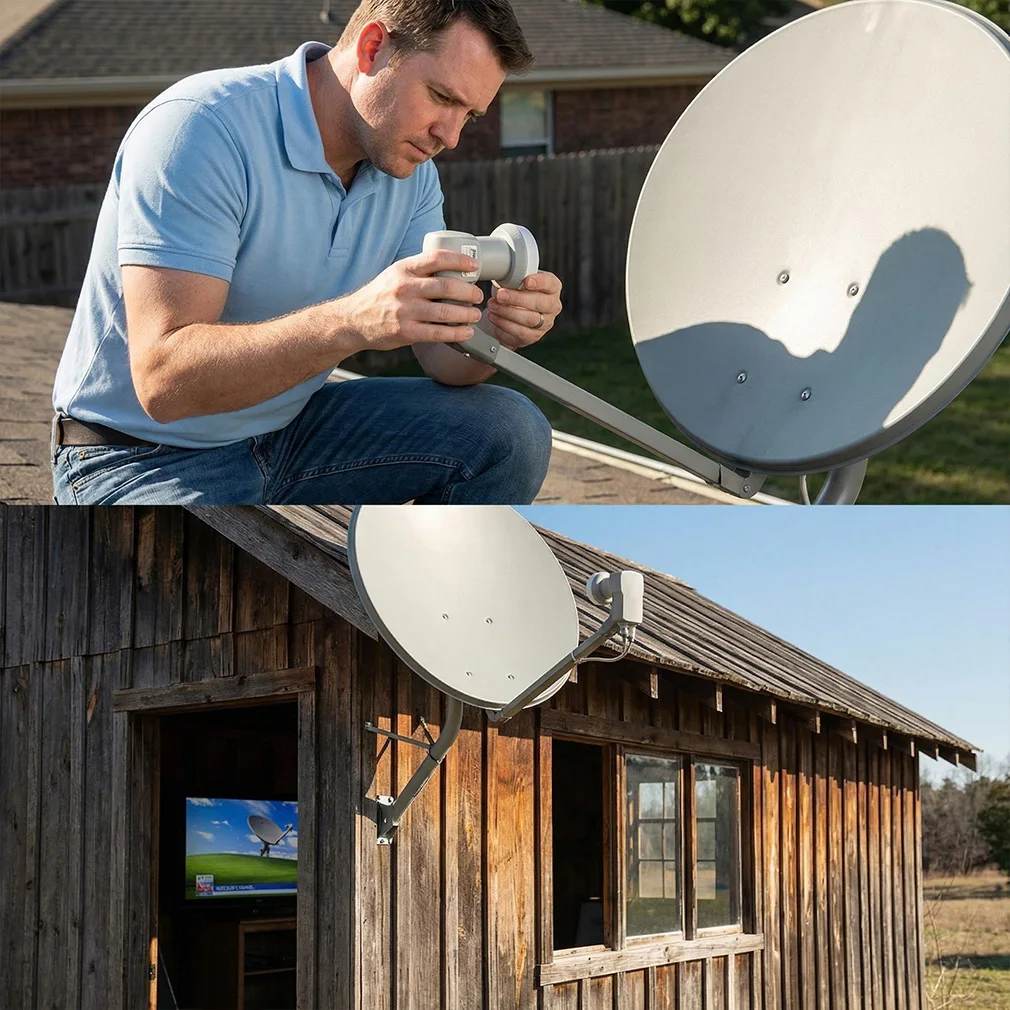 20PCS HD KU-BAND 접시형 LNB 9,75/10,6 GHz 선형 편파 선형 변환기 범용 신호 디지털 위성 TV 수신기