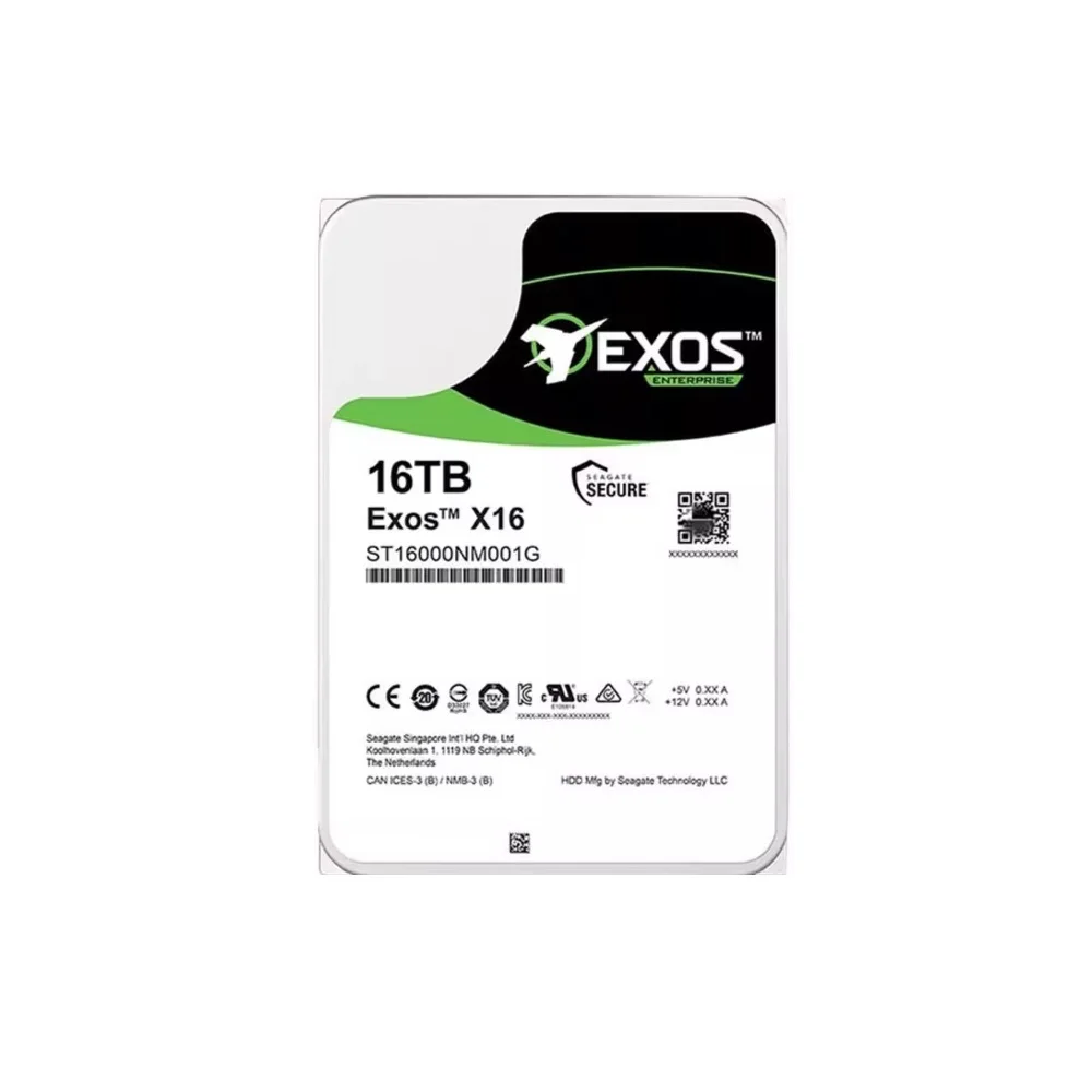 Новый жесткий диск 16 Тб Exos X16 ST16000NM001G 7200 об/мин SATA 6 Гб/с 256 МБ кэш 3,5 дюймовый серверный ПК