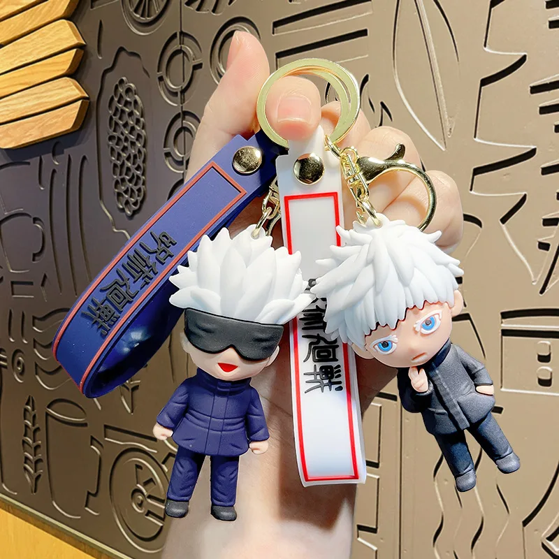 Cartoon Standing Posture, Anime Jujutsu Kaisen, Gojo Satoru, Car Backpack, Figurine, Small Gift, Keychain, Pendant