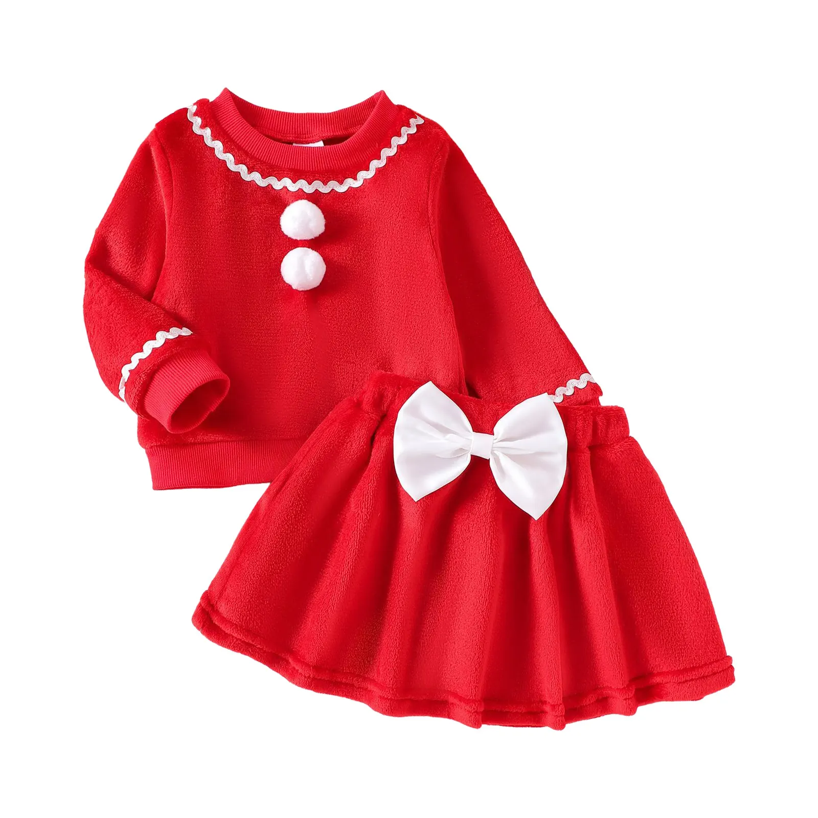 

3 Month Old Clothes Toddler Baby Girl Halloween Outfit Soild Color Top Velvet Skirt Dress Cute Fall Baby Clothes 3 Months