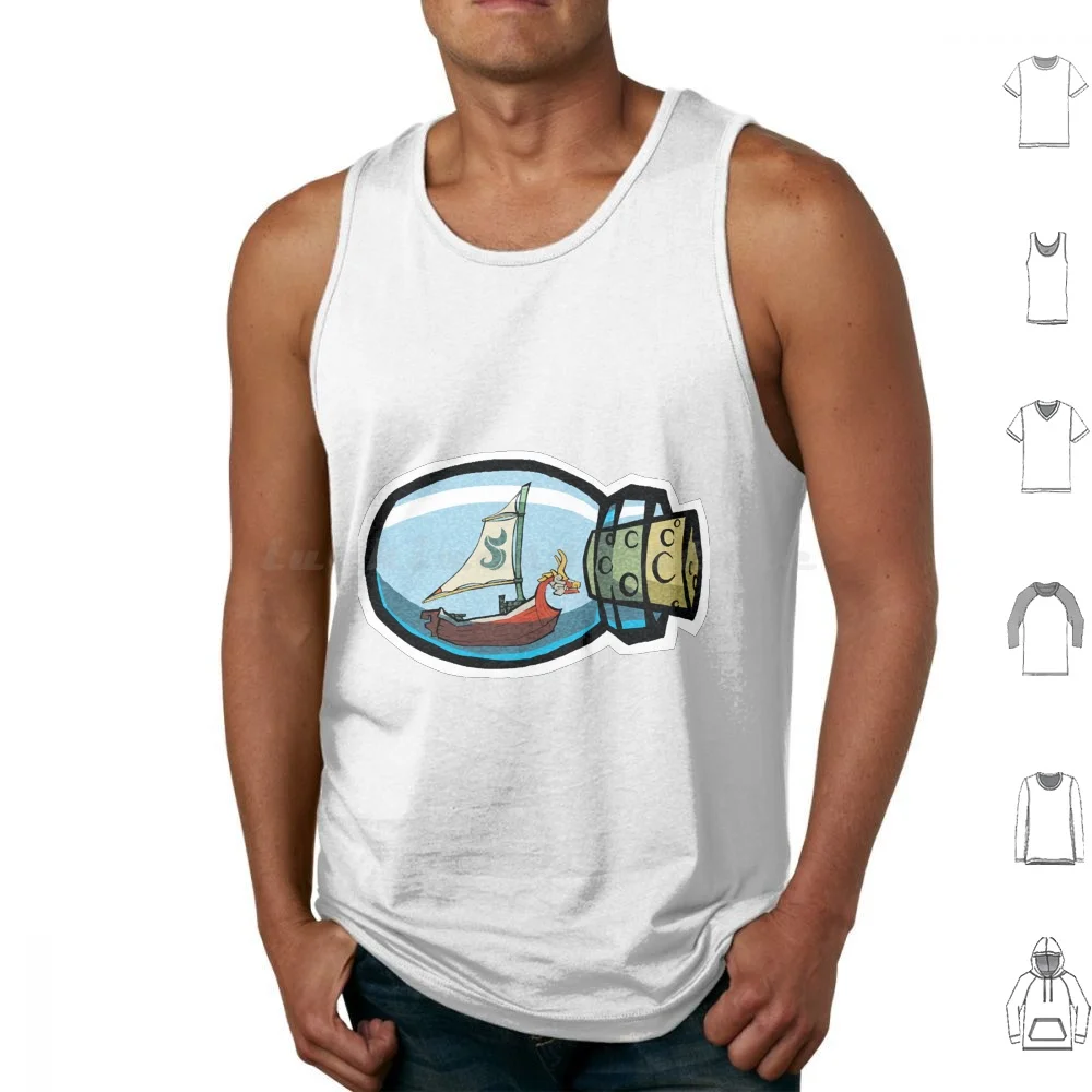 King Of Red Lions In A Bottle Tank Tops Print Cotton Breath Of The Wild Legend Of Link The Legend Of Korok Loz Video