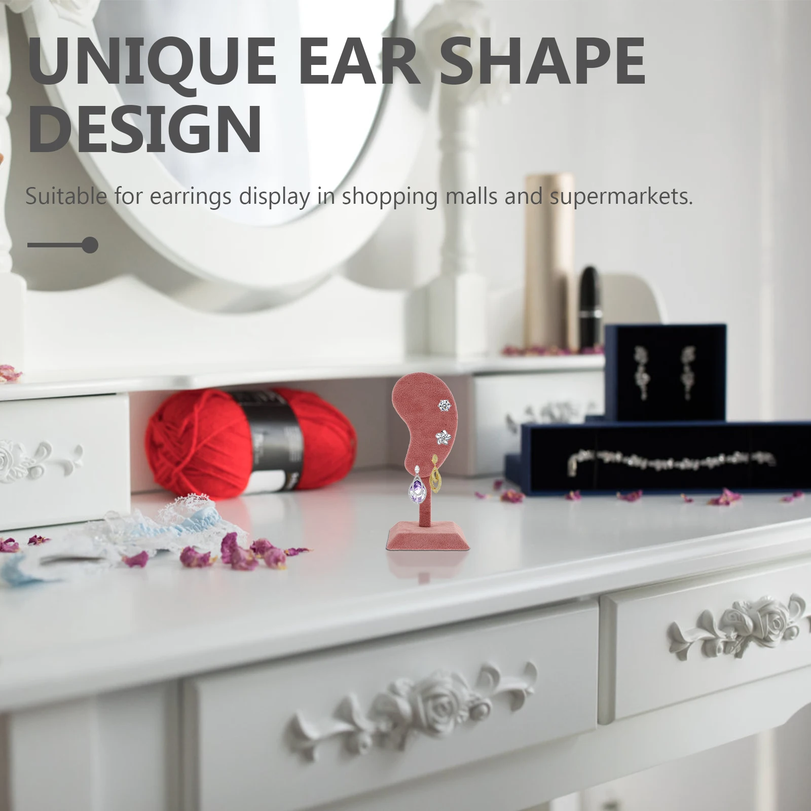 

1Pcs Earring Organizer Ear Studs Display Stand Stable Non-Move Display Prop for Jewelry Shop Home Earrings Organizer