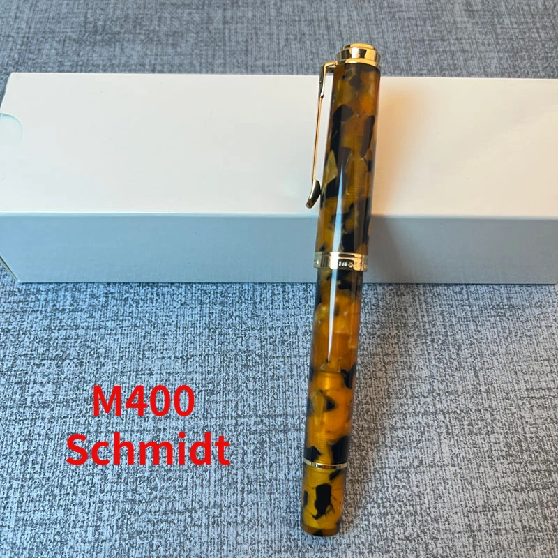 ADMOK Resin Fountain Pen M400 Schmidt F/M/EF Nib Acrylic High-grade Stone Pattern Ink Pen Writing Office School Supplies