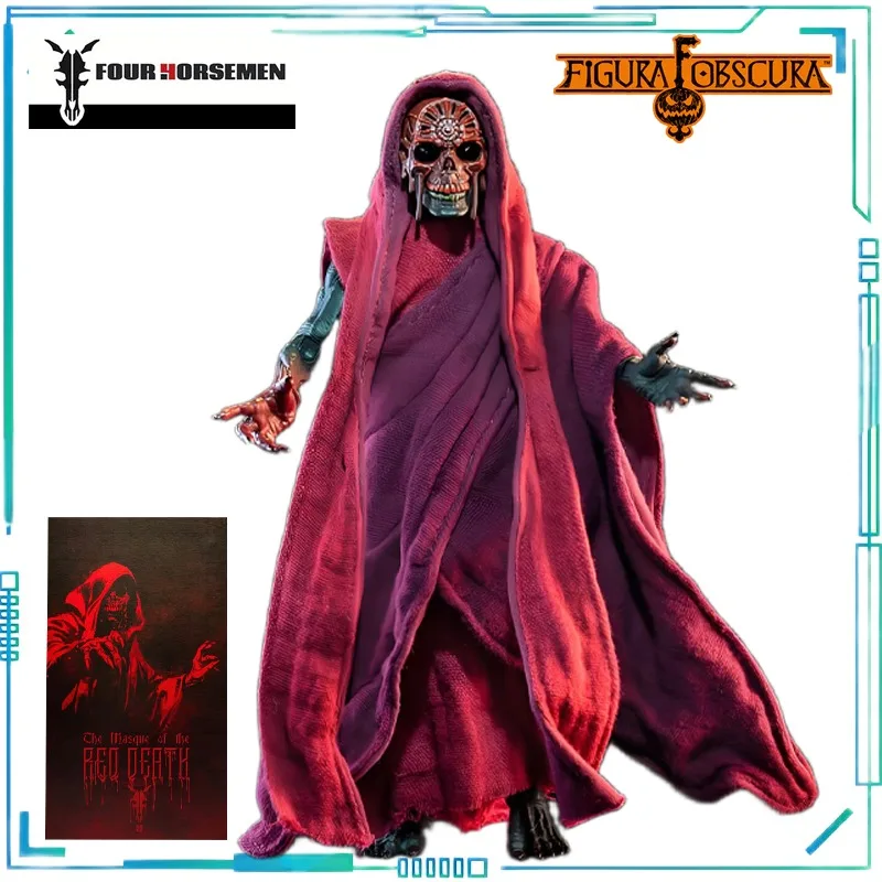 Quatre chevaux Studios véritable Figure Obscura série le Masque de la mort rouge Masque de démon de la mort rouge édition « Robe noire »
