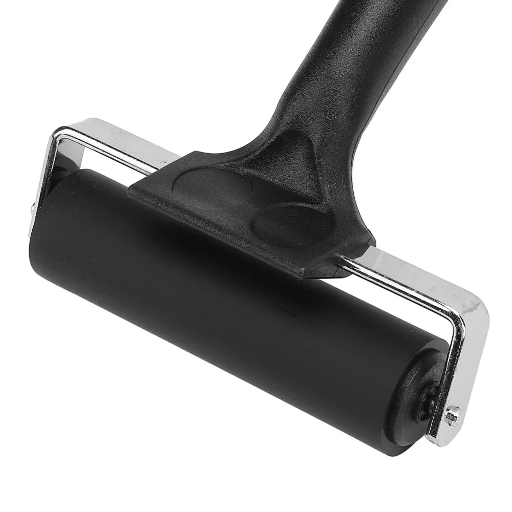 2pcs Hard 4 Inch Rubber Brayer Roller Hard Rubber Portable Size Press Roller Tool Printmaking Roller For Printmaking