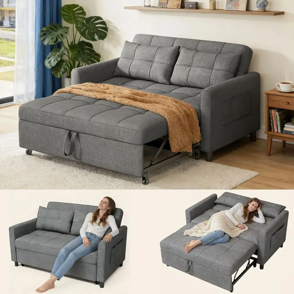 Sleeper Sofa Bed, 3…