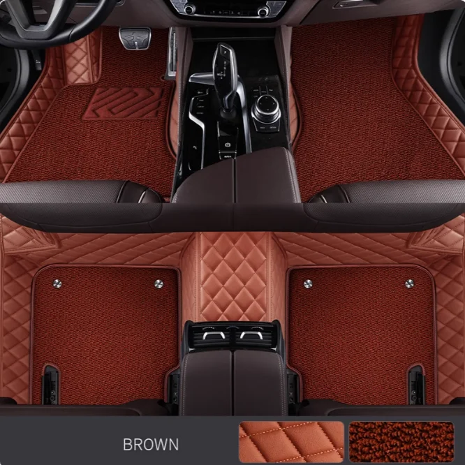 

5D Custom Car Floor Mats For KIA Optima Magentis Lotze K5 Auto Carpets Double Layer Foot Coche Accessories Liners Blanket