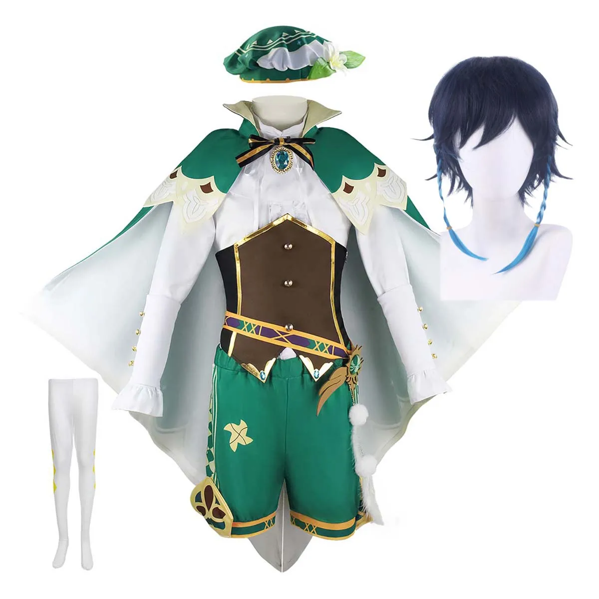 

Game Genshin Impact Venti Cosplay Costume Full Outfits