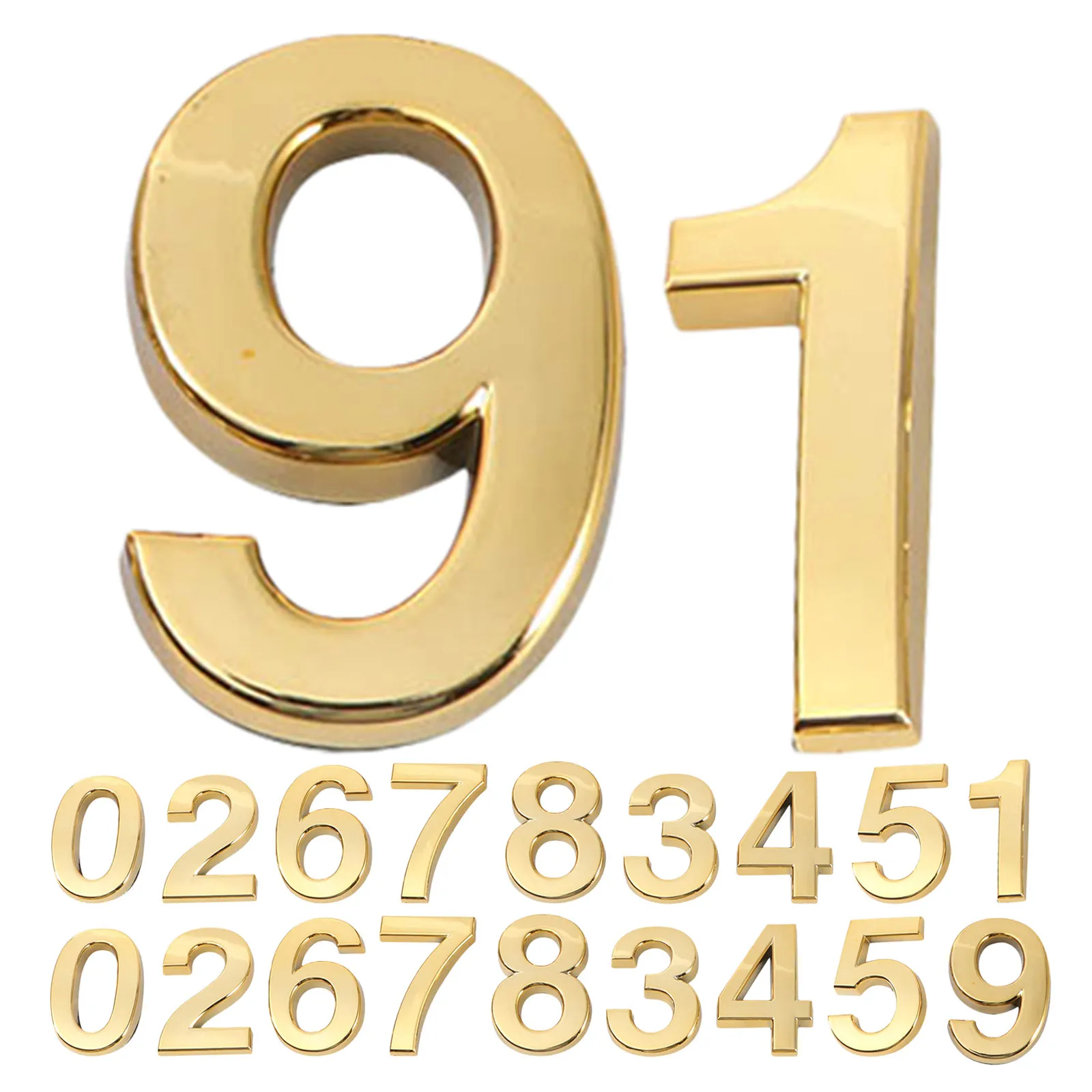 20 pcs Door Sign Mailbox Outdoor Address Number Halloween Christmas New Year Door Number Signs Address Sign Outdoor Self