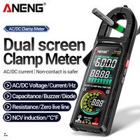 ANENG ST213 Multimeter Smart Current clamp Meter DC/AC Tools electrician Reverse Screen Dual Screen Display Non-contact Tester