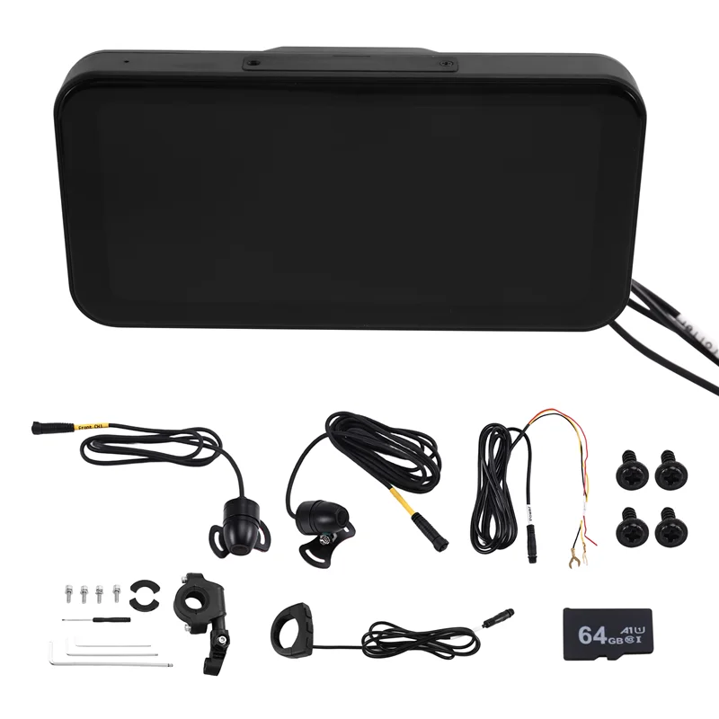

Motorcycle Wireless Navigation Display 6.25-Inch Waterproof Screen 1080P Dual Recording Carplay Connectivity Vehicle Display-Boo