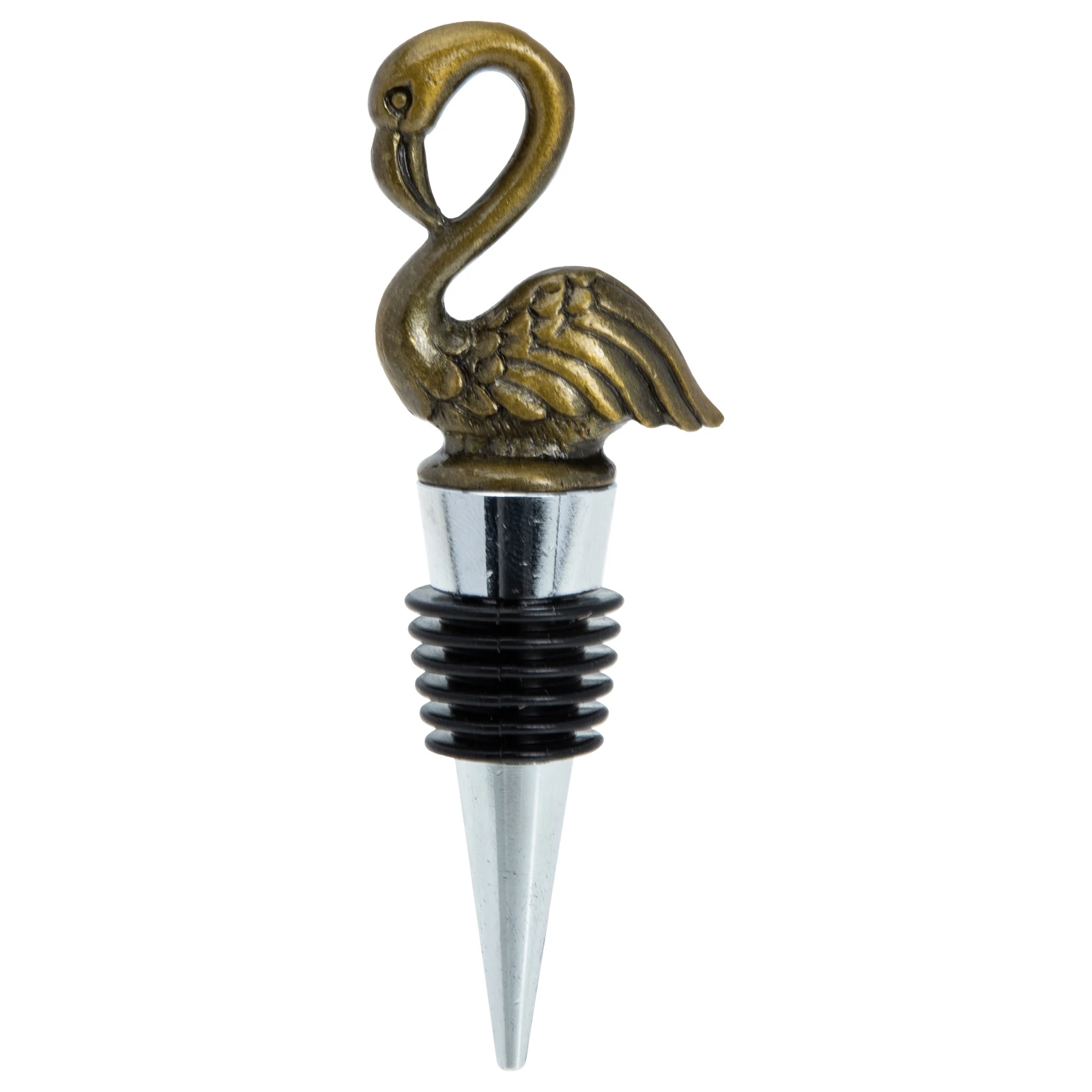 

Flamingo Animal Creative Creative Shape Bottle Plugs Shape Zinc Alloy Sealing Stopper Bottle Supply Cork Stoppers