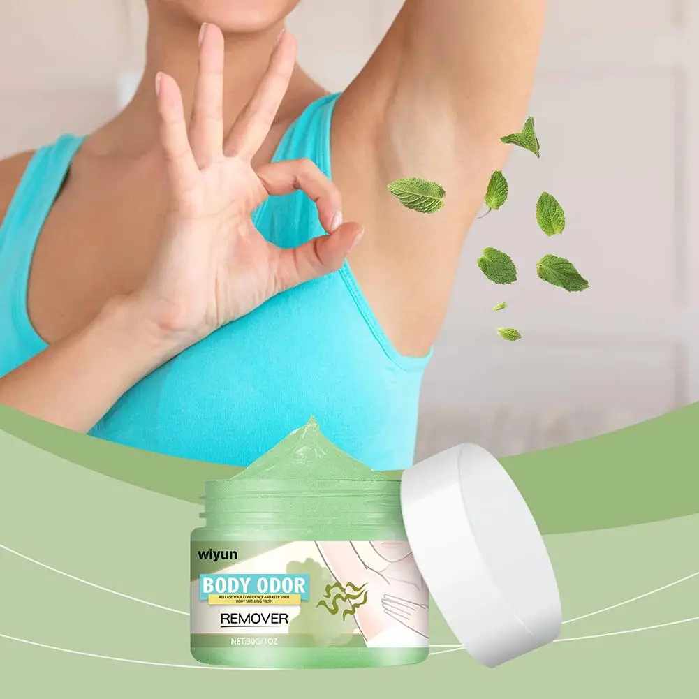 30g Body Odor Removal Cream Effective Sweat Eliminator Bad Odor Underarm Lasting Treatment Smell Antiperspirants Armpit J0O5