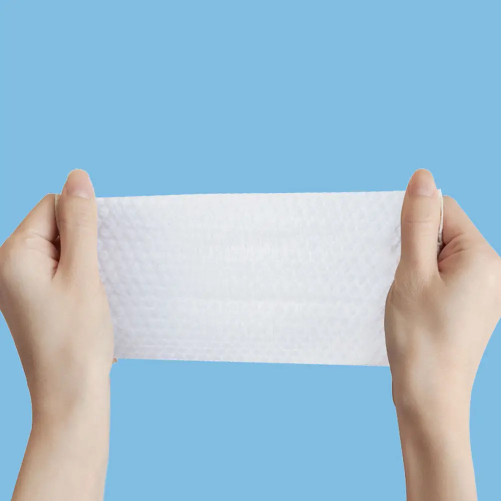 1Pack Cotton Disposable Washcloth Soft Thickened Facial Towel Wet Dry Remover Makeup Cotton Portable Clean Tissue for Travel