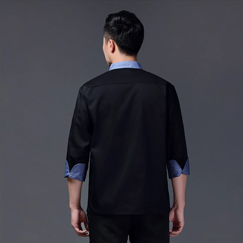 Catering Hotel Men Chef Jacket Long Sleeves Hot Pot Restaurant Kitchen Uniform Cook Costume Bakery Women Waiter Work Clothes