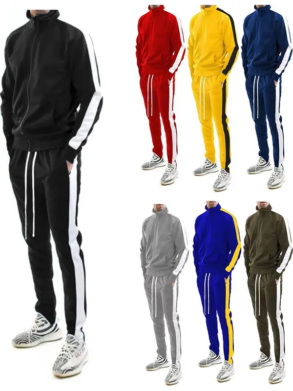 

Новый повседневный комплект спортивной одежды для мужчин, модные длинные брюки из полиэфирного волокна и длинные брюки, универсальные молодежные брюки Four Seasons