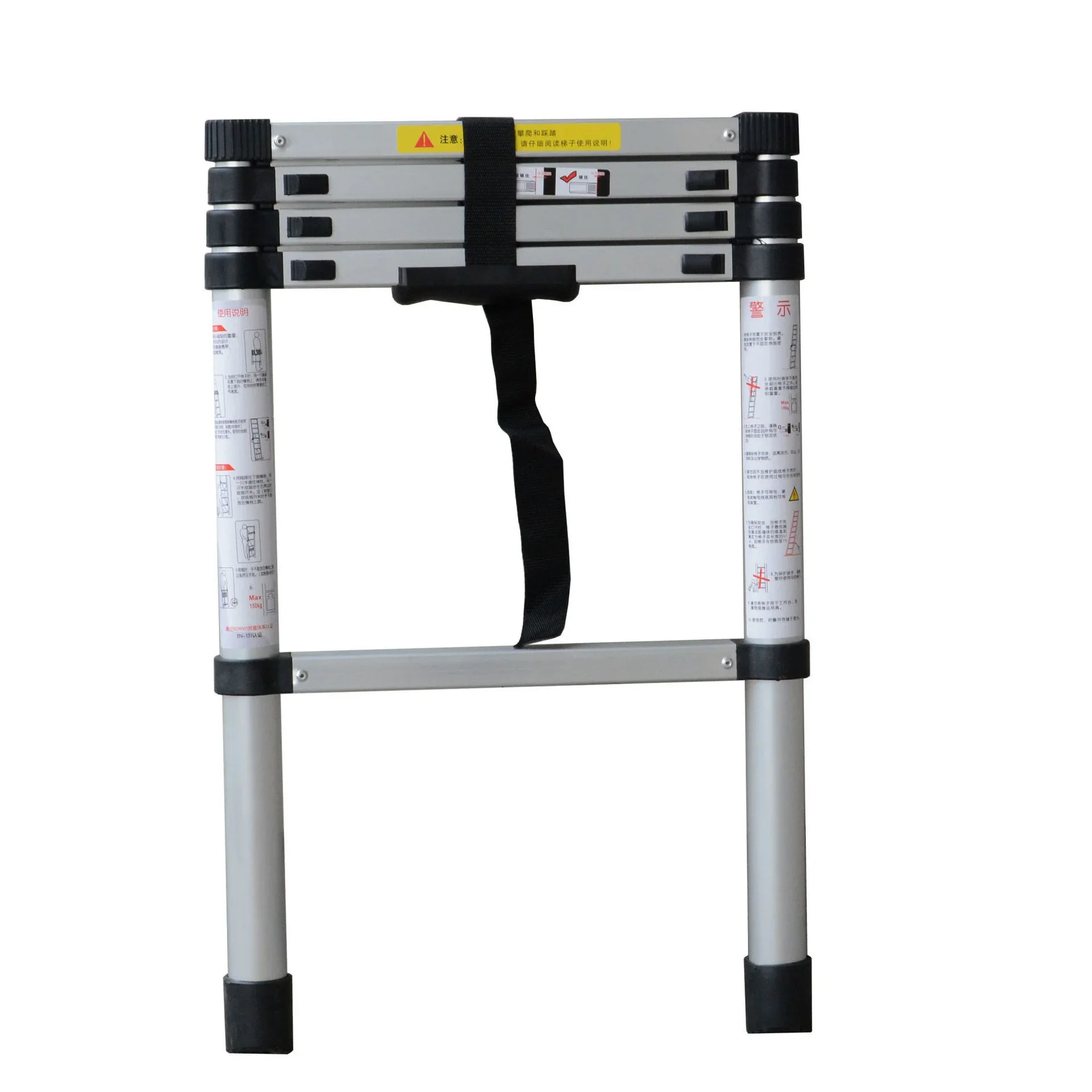 

1.4M Aluminum Alloy Ladder Telescopic Straight Ladder Household Folding Ladder Thickened Multifunctional Lift Stairs