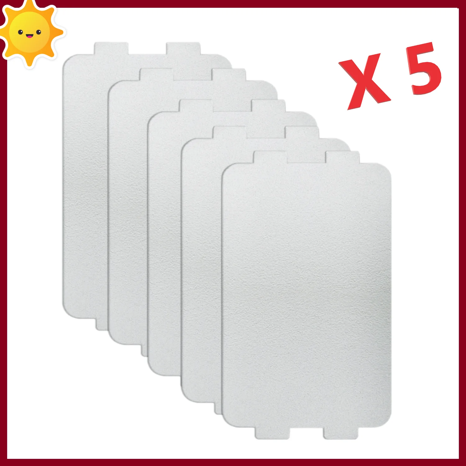 117x64mm Mica Waveguide Cover Replacement Parts For Midea Microwave Oven, Heat Resistant Anti-Spark Mica Sheet Plate