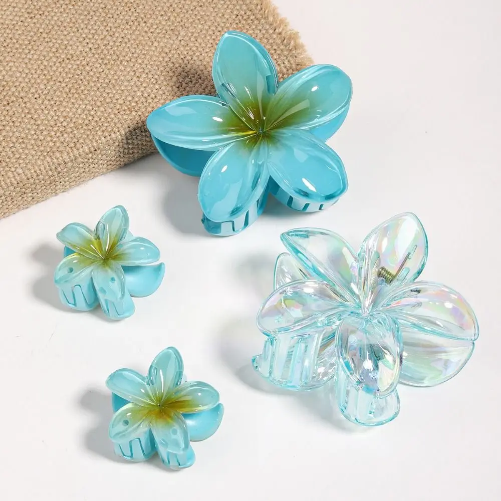 76PCS Dopamine Hair Accessories Kit Flower Shaped Multi-Styles Hair Grabs Elastic Colorful Band For Women Daily Party Gift