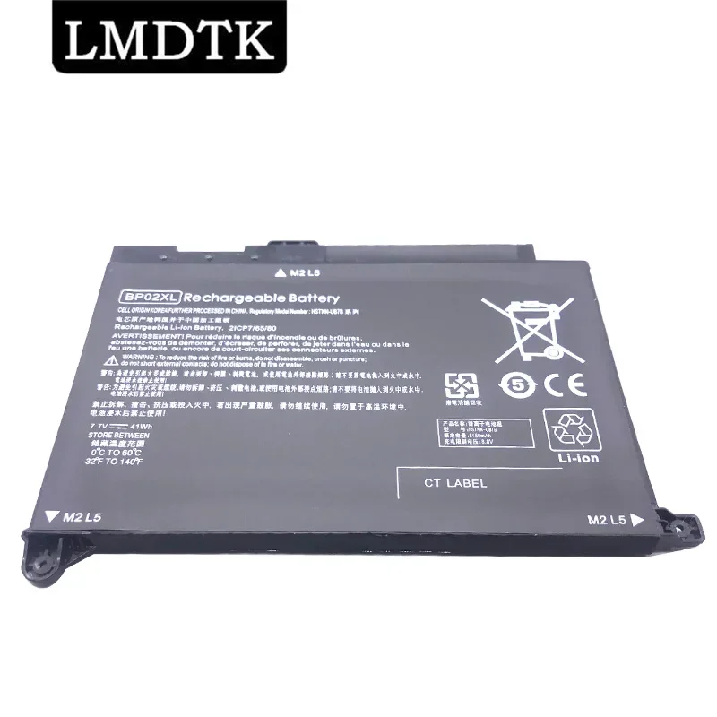 

LMDTK New BP02XL Laptop Battery For Hp Pavilion Notebook 15 TPN-Q175 Q172 15-AU156TX HSTNN-LB7H HSTNN-UB7B