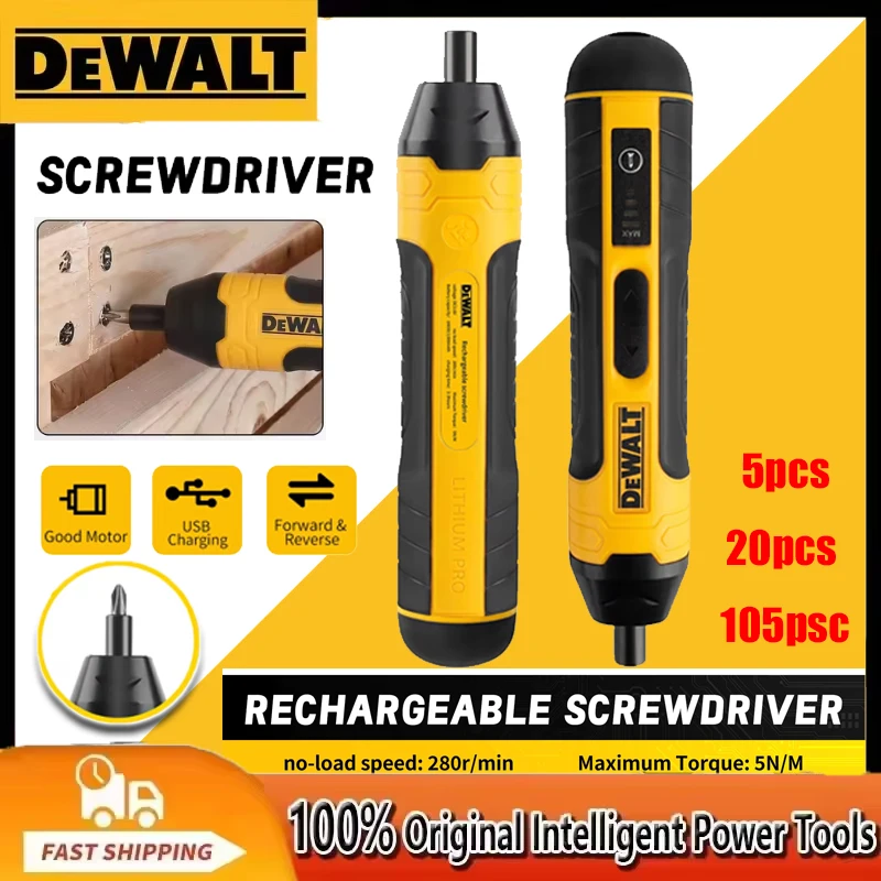 2026 DEWALT Cordless Electric Screwdriver 1300mAh Rechargeable Adjustable Drill Multifunctional Disassembly HT422