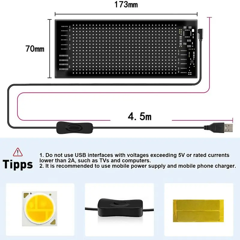 

LED Window Sign For Car Advertising LED Signs Wireless APP Control Animation Message Scrolling Sign For Car Store Holiday Car