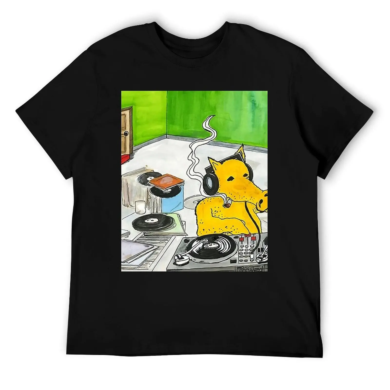 Quasimoto DJ تي شيرت تي شيرت رجل فاخر تي شيرت للرجل القطن أنيمي التي شيرت تي شيرت