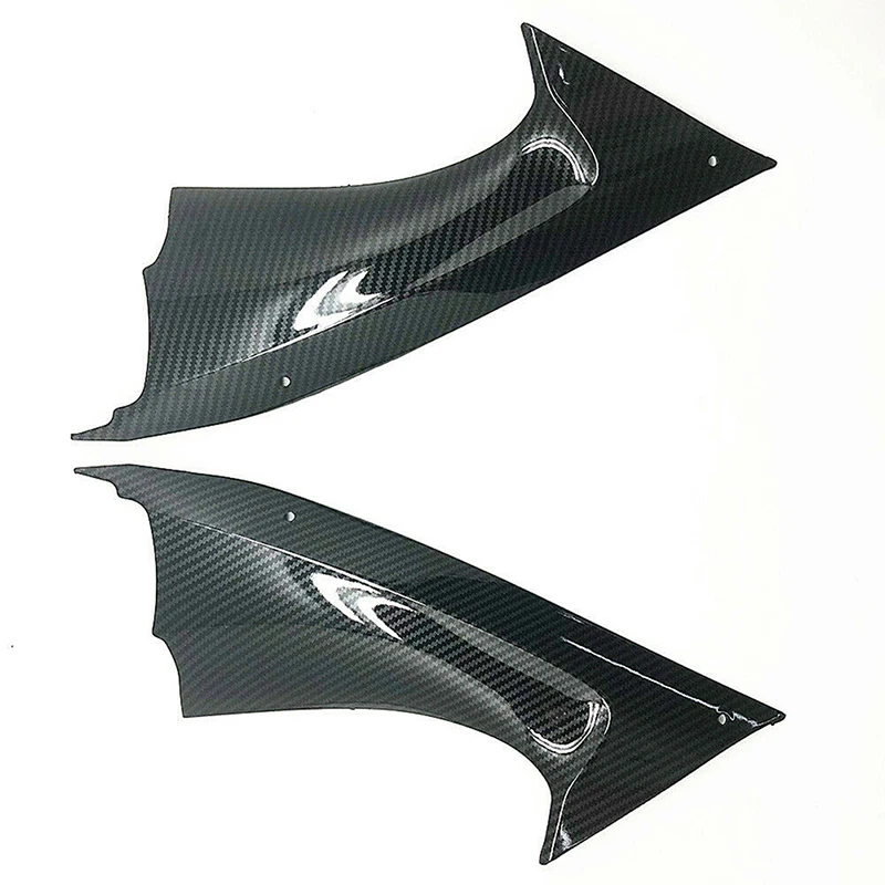 2Pcs Carbon Fiber Style Side Air Duct Cover Fairing Cockpit Panel for Yamaha YZF-R6 2008-2016 Motorcycle Left Right Infill Trim