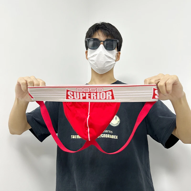 1 قطعة سراويل داخلية مثيرة للرجال من القطن ملابس داخلية ناعمة مريحة للرجال بكيني حزام رياضي سراويل تحتية للمثليين ثونج أوم Cueca سيسي