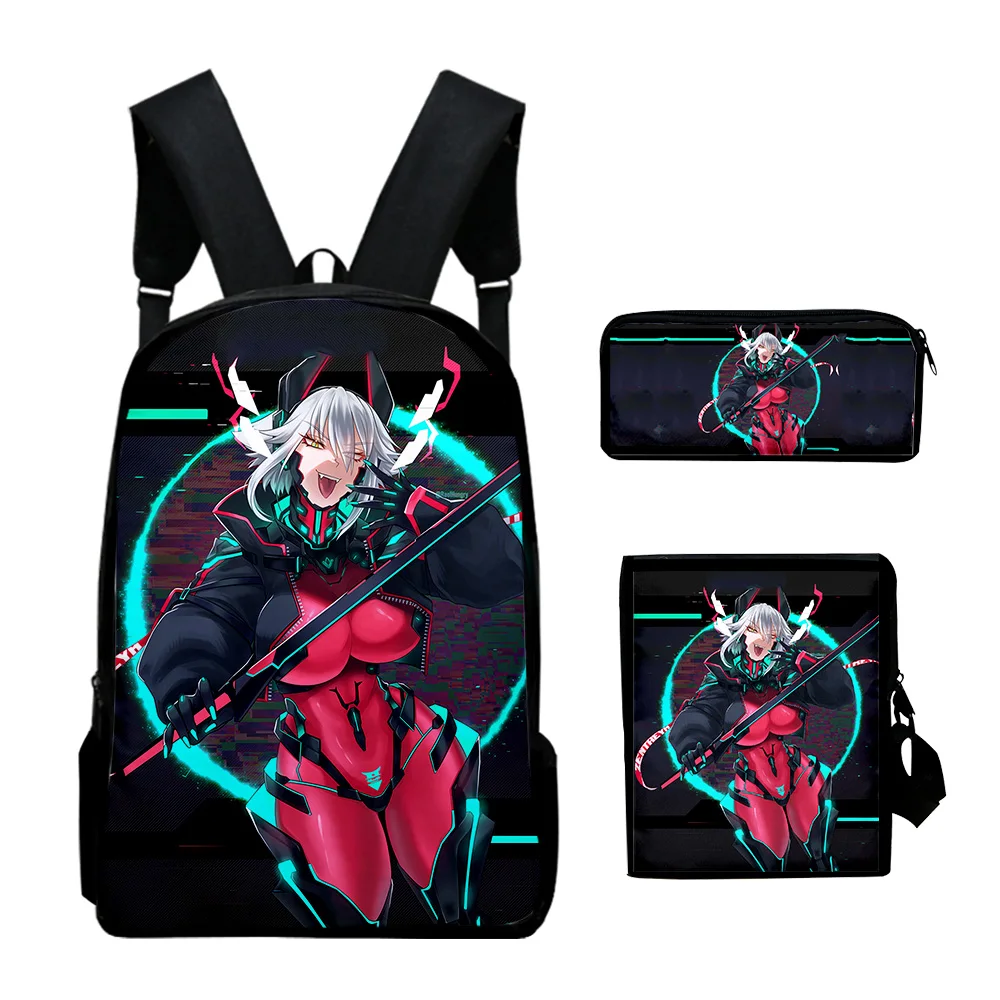 Zentreya 2023 New Backpack 3 Pieces Sets Shoulder Bags Unisex Daypack Zipper Bag Unique Pencil Bag