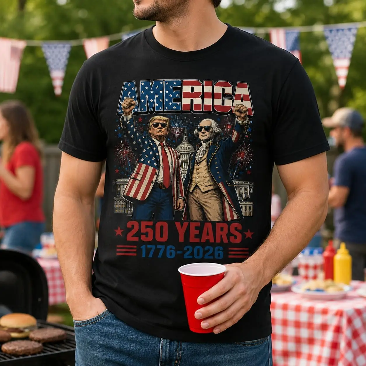 We The People 250 Years American Anniversary Shirt - 250th Independence Day T-Shirts