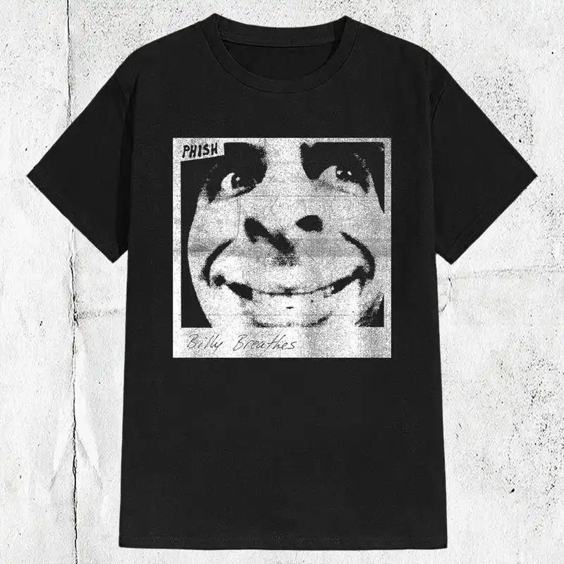 Phish Billy Breathes T Shirt Vintage Style | Jam Band Psychedelic Graphic Tee ,Graphic Short Sleeve Crew Neck Cotton T-Shirt | Alternative Music Unisex Shirt