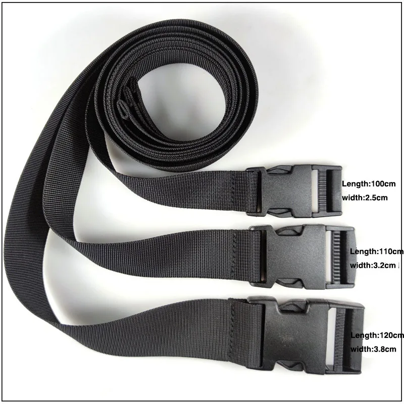 Outdoor Men's Tactical Elastic Belt Black Automatic Buckle Student Military Training Adjustable Waistband No Metal Leisure Belts