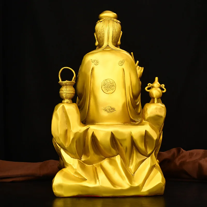 Copper King of Medicine Siqian Statue Home Decoration Five Famous Doctors and Handicraft Equipment Ornaments Pure