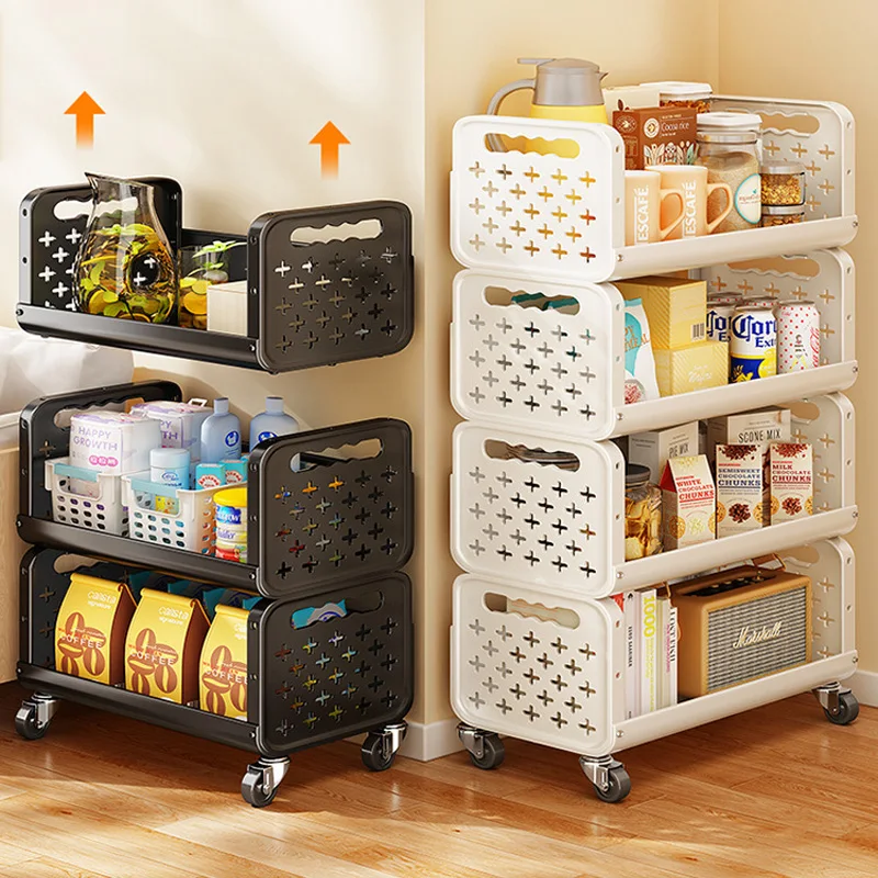 New Designed Home Kitchen Organizer Multi-Layer Removable Display Rack Metal Vegetables Storage Racks Shelving Units