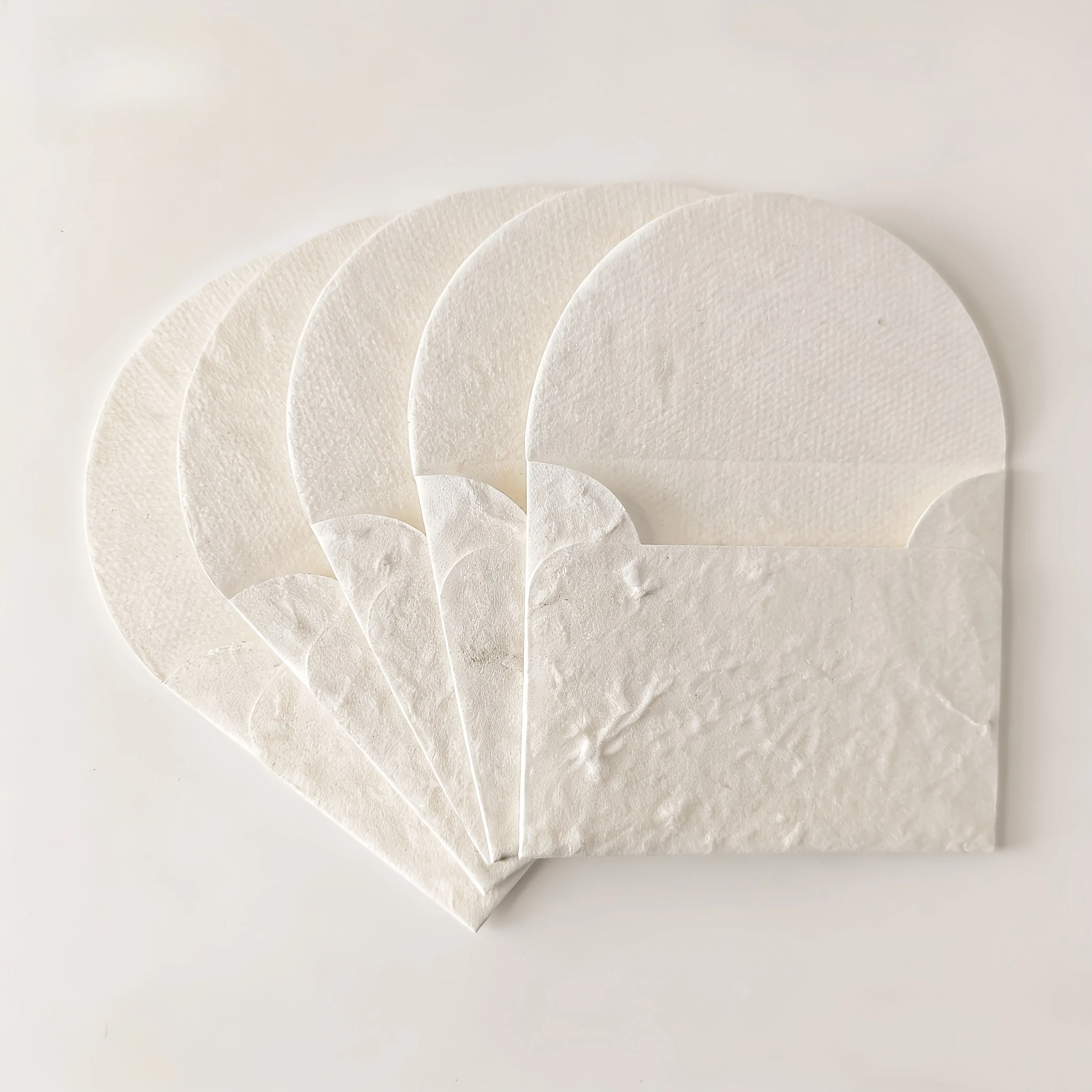 Textured, Handmade Envelopes Measuring in White, for Wedding Invitations Greeting Cards Crafts Festival Messages Thank You Notes