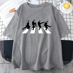 Men T-Shirt Monty Python The Ministry Of Silly Walks T Shirt Street Funny Short Sleeved Cotton Oversized Tshirt Personality Tee