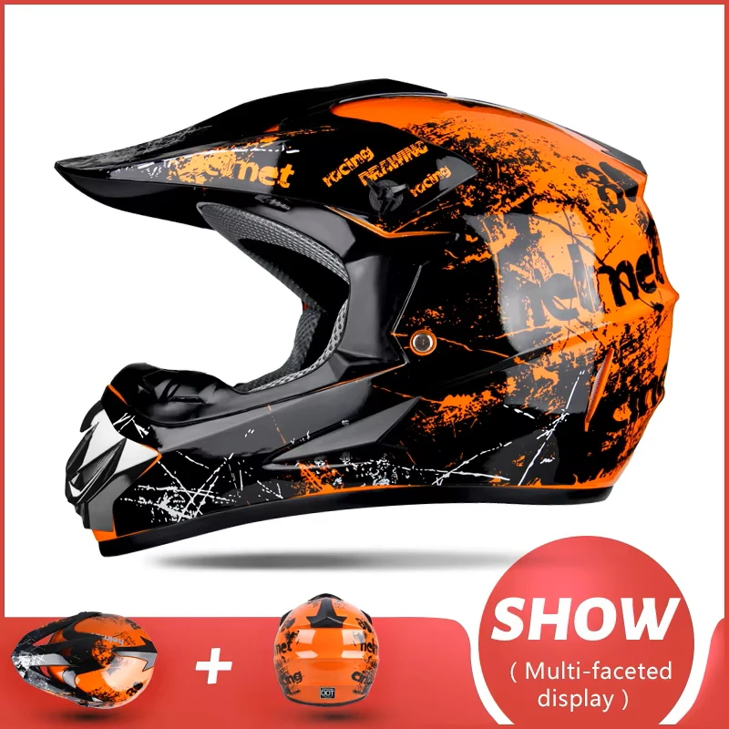 

Motorcycle off-road helmet, all-season men's and women's helmet, downhill karting mountain biking racing helmet