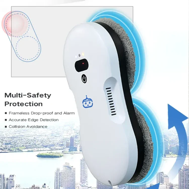 

Wholesales Smart Robot Glass Cleaner with Remote Control Spray Water Electric Robot Window Cleaner