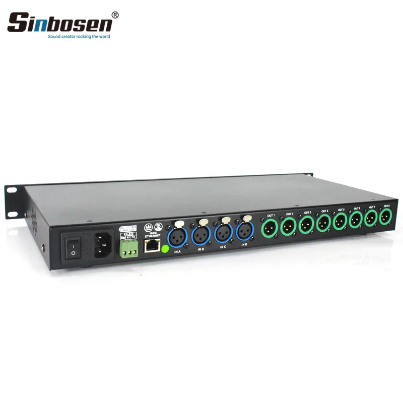 Sinbosen AD48 4 Input 8 Output DSP Audio Speaker Management Digital Processor