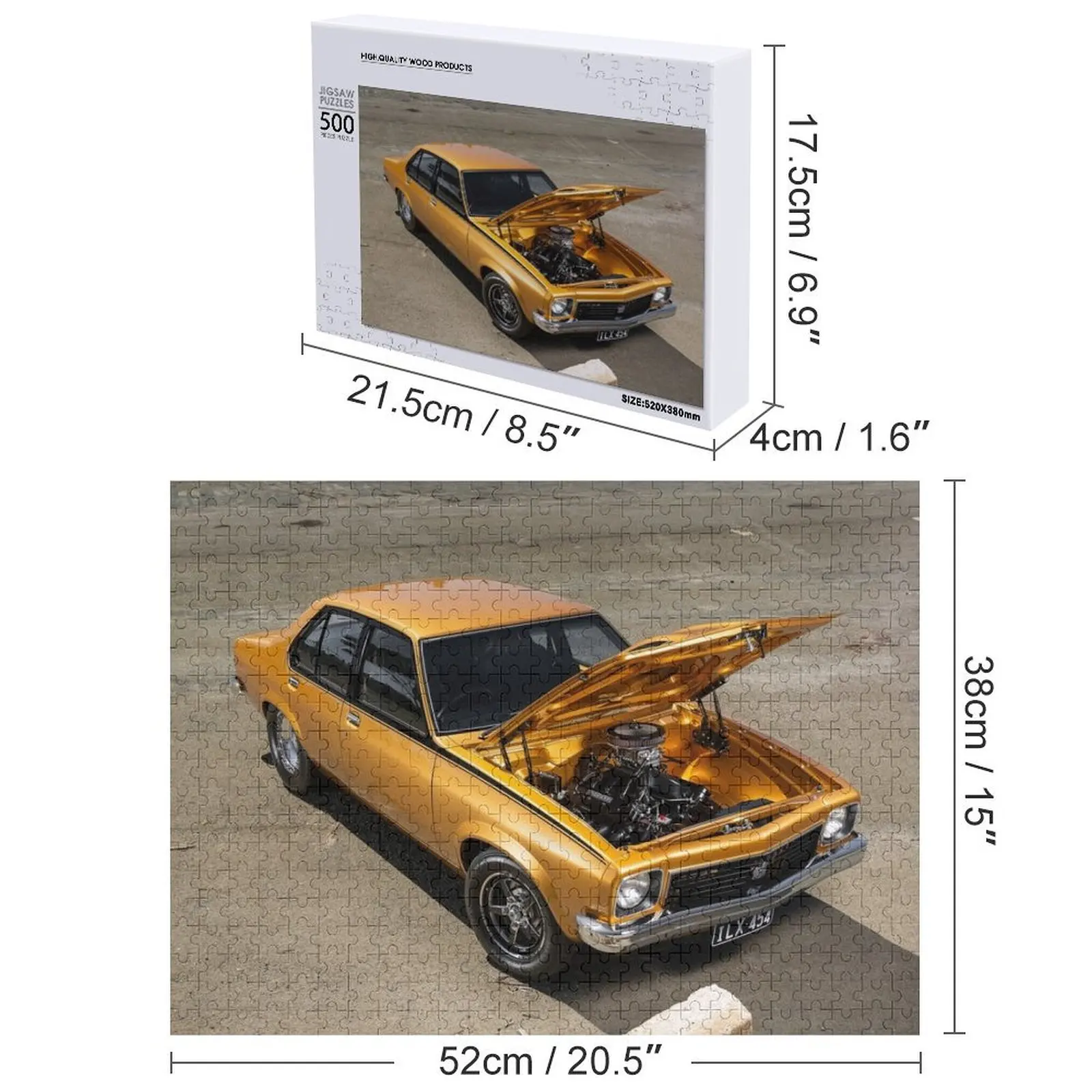 Mendo's Holden Torana Jigsaw Puzzle Wood Animals Customized Kids Gift Puzzle