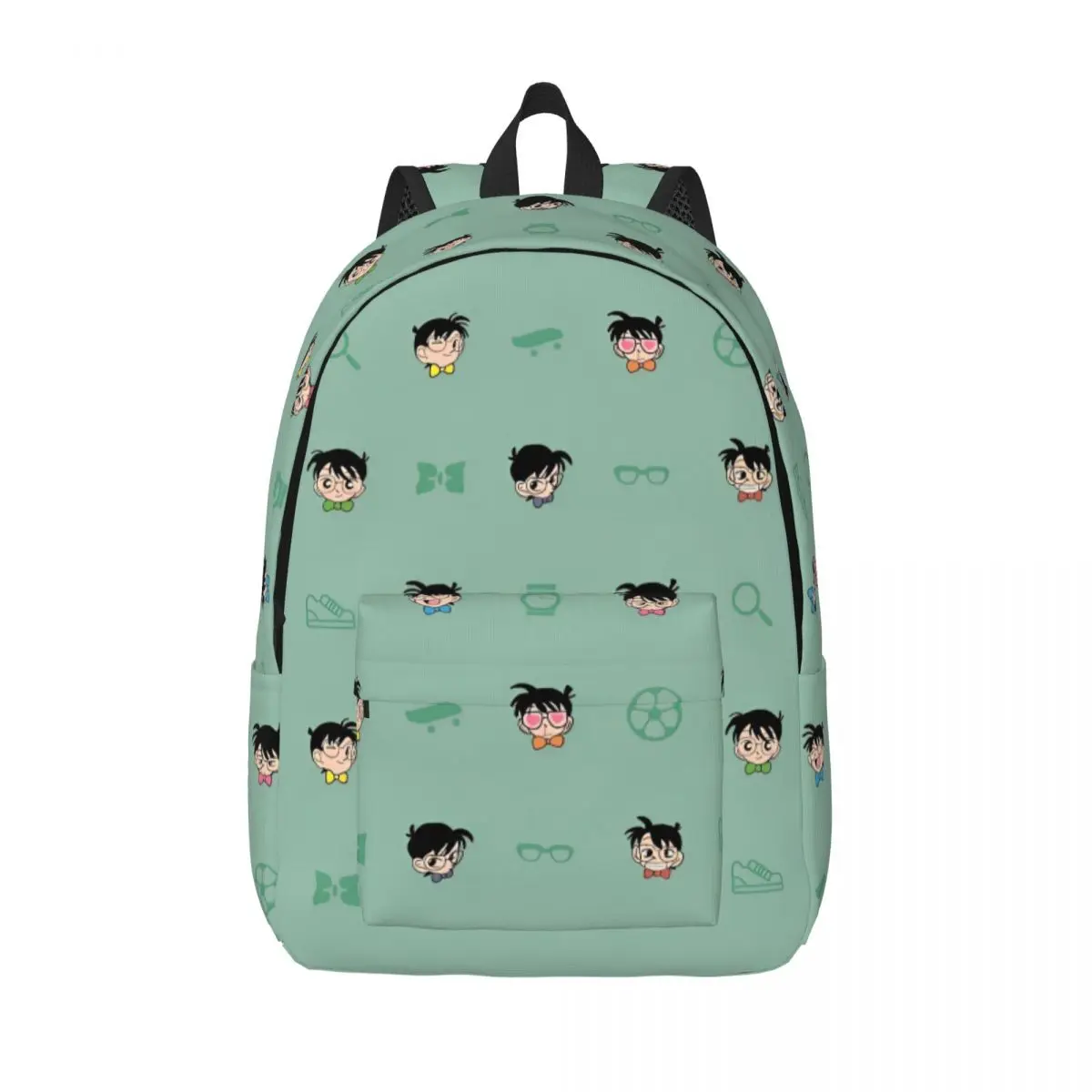 Mochila Vintage de Detective Conan de Anime de los años 90 para hombres y mujeres, mochila escolar de moda, bolso de hombro para ordenador portátil de dibujos animados al aire libre