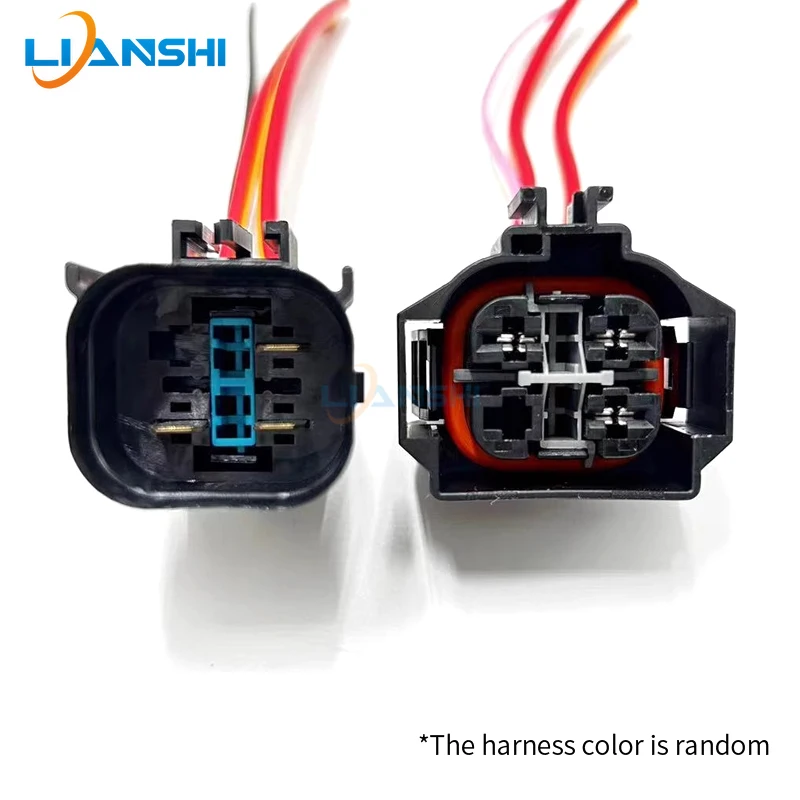 Suitable for BMW electronic fan assembly radiator fan wiring harness plug 3-hole male/female connector modification
