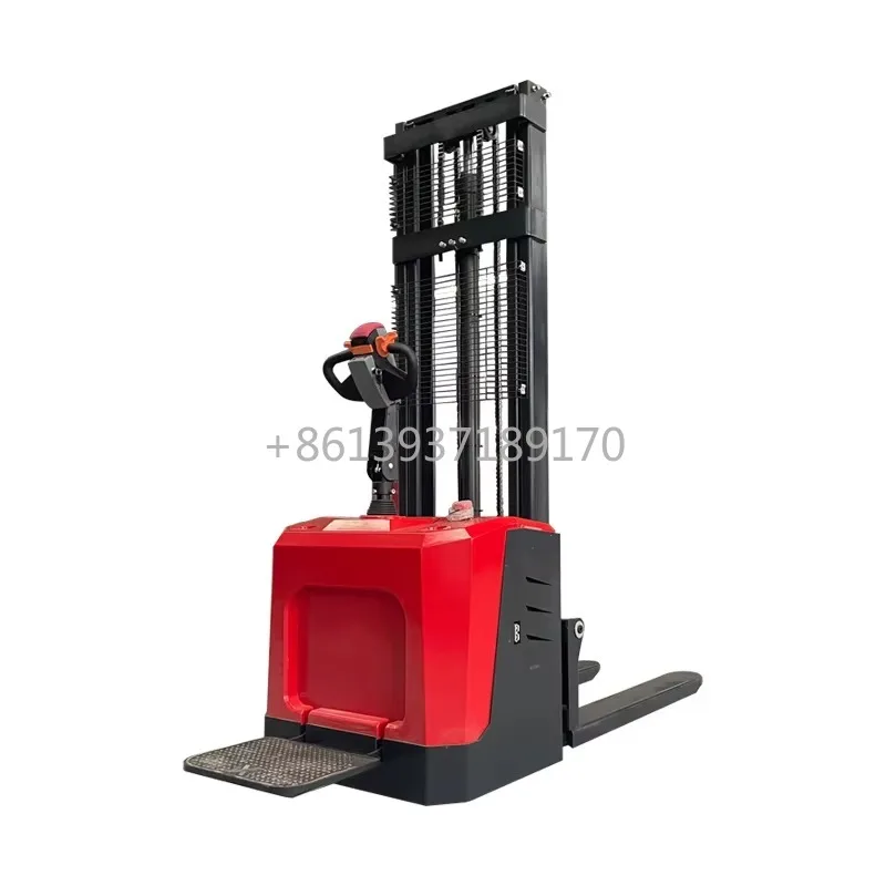 

ES-16AS 1.5T 2T Capacity 3m Lifting Height 24/48V Stand-on Electric Stacker Forklift Electric Pallet Stacker