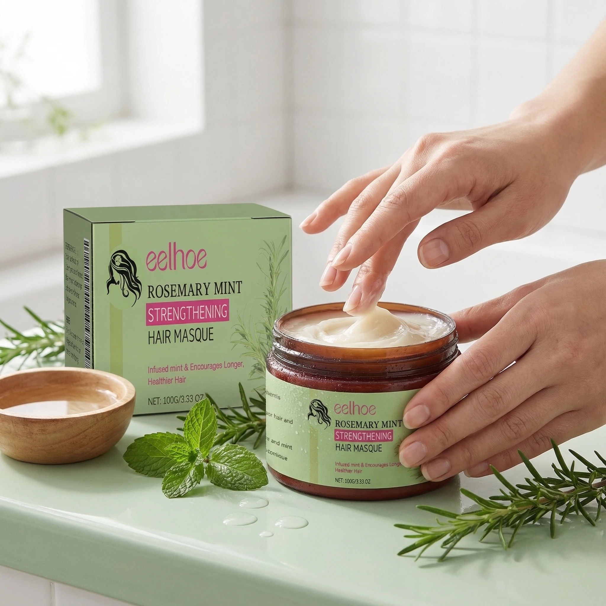 

Натуральная маска для волос 100 мл: увлажнение, питание корней, улучшение гладкости, против пушистости, придание блеска, уход за волосами